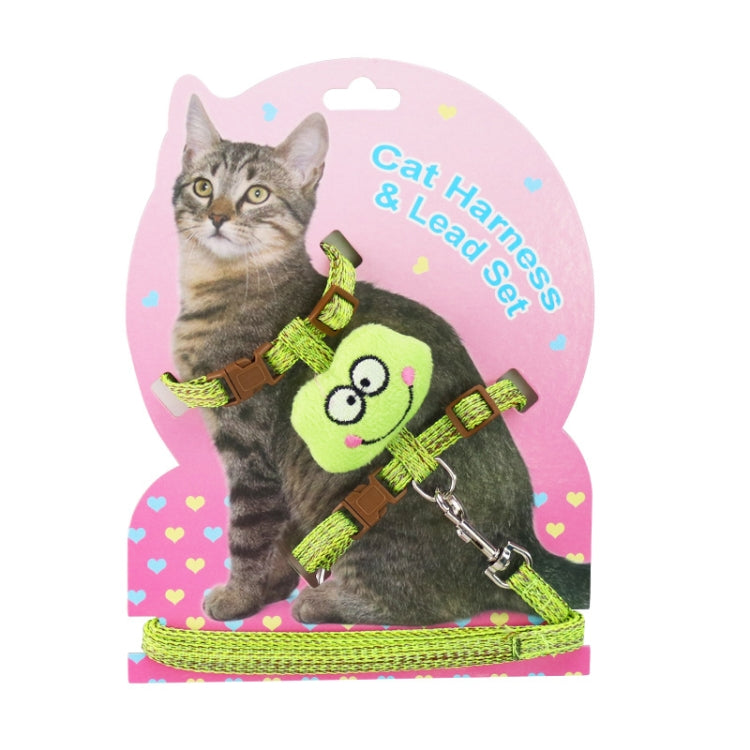 2 PCS Comfortable Adjustable Anti-Escape Cat Leash, Size:
