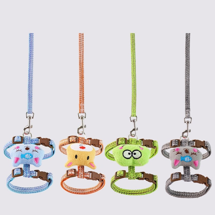 2 PCS Comfortable Adjustable Anti-Escape Cat Leash, Size: