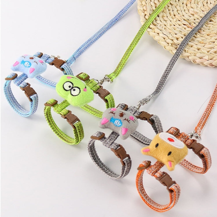 2 PCS Comfortable Adjustable Anti-Escape Cat Leash, Size: