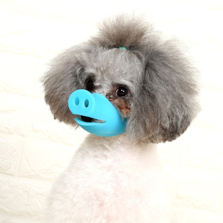 Pet Dog Piggy Mouth Dog Mask Bark Stopper, Size: Small