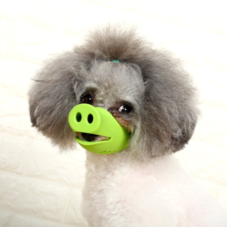 Pet Dog Piggy Mouth Dog Mask Bark Stopper, Size: Large