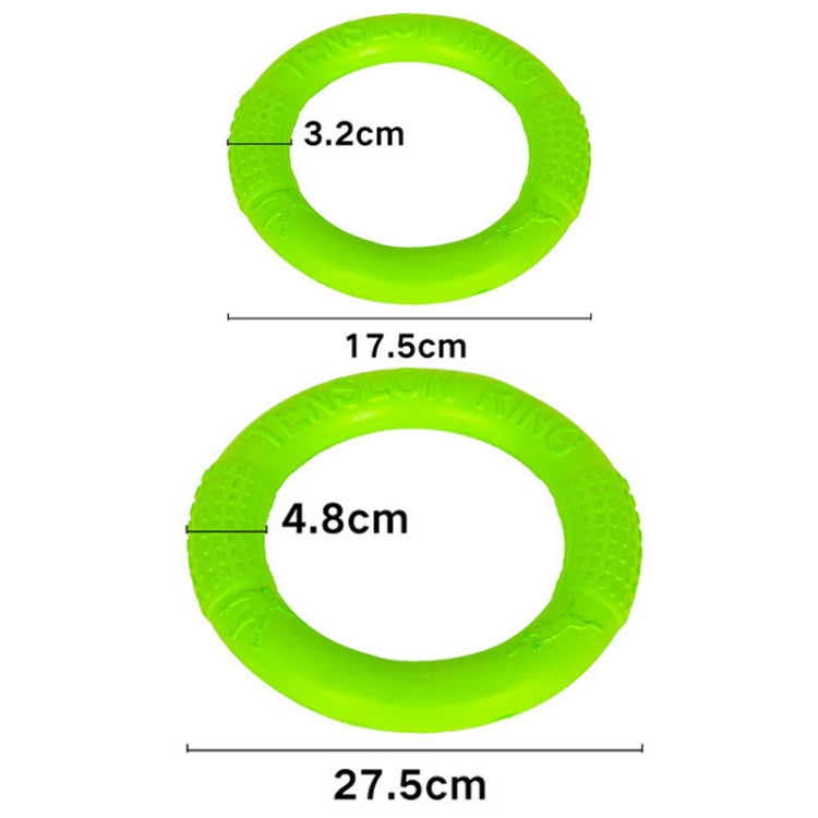 Dog Toys Pets Tension Ring Tooth Cleaning Toys, Specification: Green Large