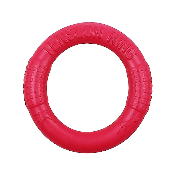 Dog Toys Pets Tension Ring Tooth Cleaning Toys, Specification: Red Large