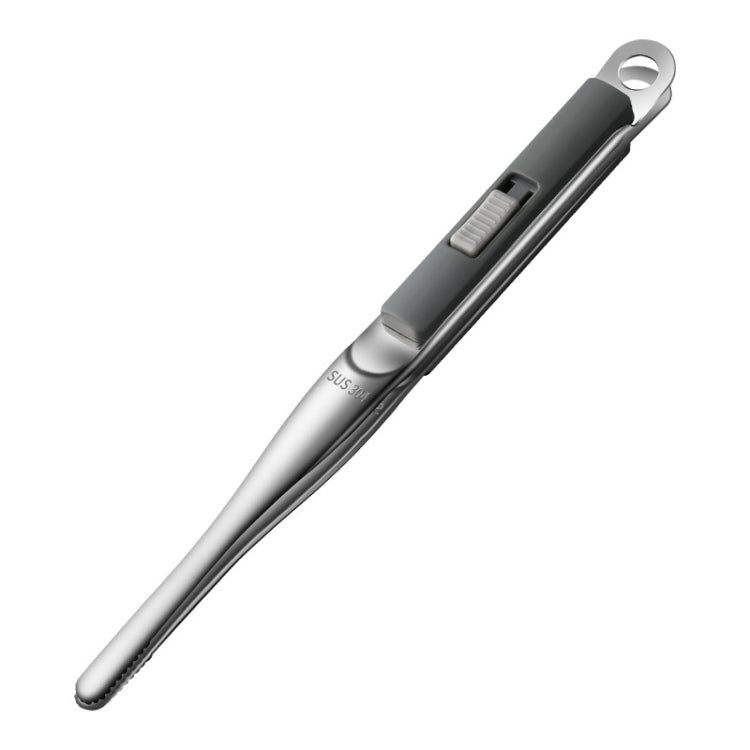 304 Stainless Steel Food Clip with Sawtooth Barbecue Tongs