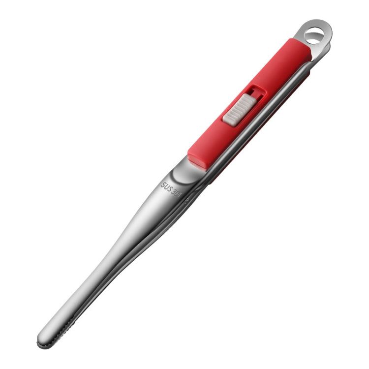 304 Stainless Steel Food Clip with Sawtooth Barbecue Tongs