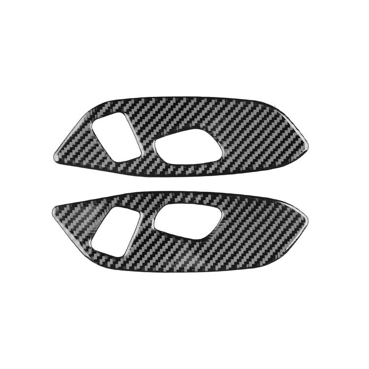 For Chevrolet Corvette C8 2pcs /Set Seat Adjustment Switch Frame Sticker - Black