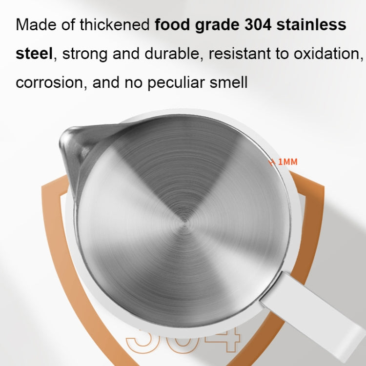 304 Stainless Steel Coffee Pot with Scale, Spec: 500ml (Black Crane Mouth)