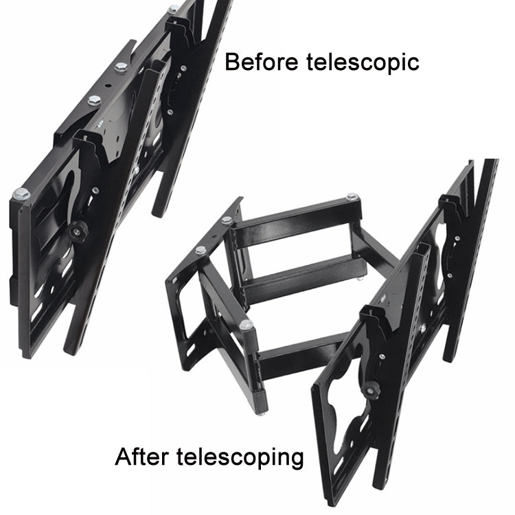Telescopic Rotation Adjustable Tilt TV LCD Screen Wall Bracket, Model: CP502 (32-80 inches)