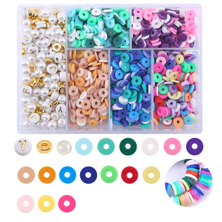 2 PCS 6 Grids Soft Pottery Beading Set DIY Bracelet Necklace Making