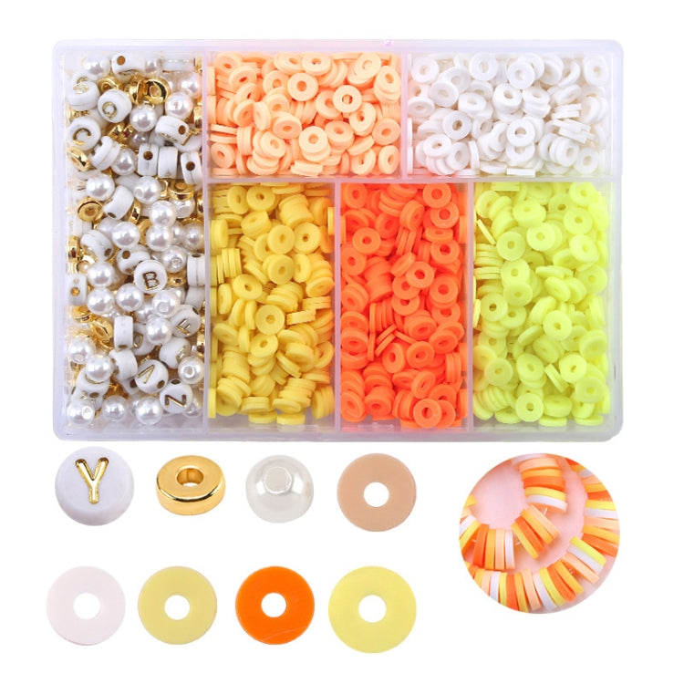 2 PCS 6 Grids Soft Pottery Beading Set DIY Bracelet Necklace Making