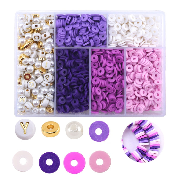 2 PCS 6 Grids Soft Pottery Beading Set DIY Bracelet Necklace Making