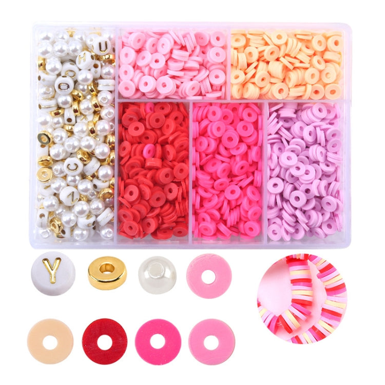 2 PCS 6 Grids Soft Pottery Beading Set DIY Bracelet Necklace Making