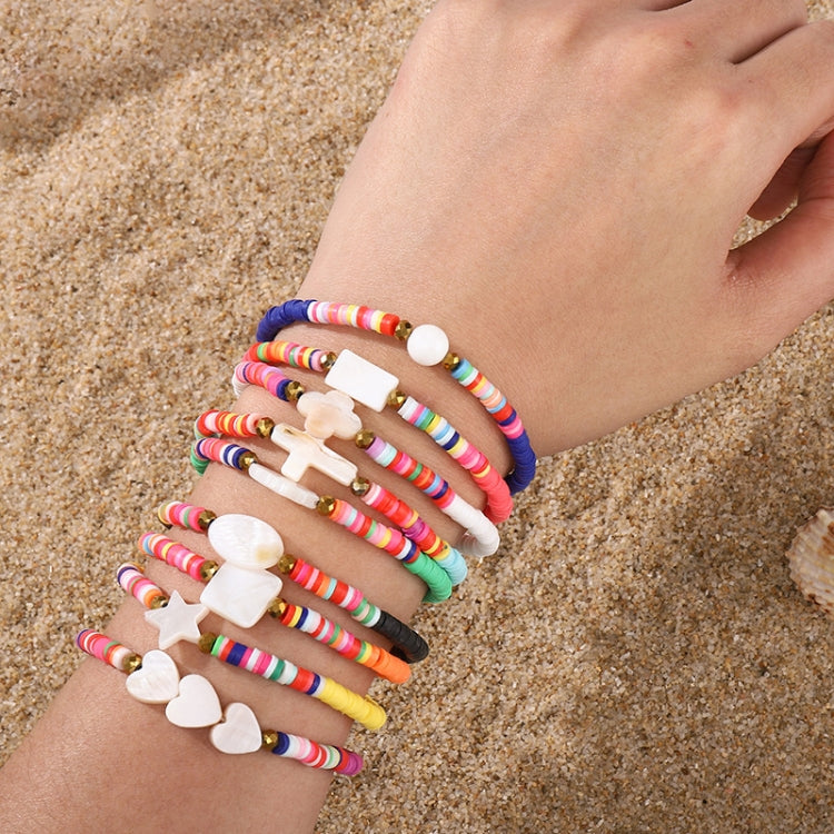 2 PCS 6 Grids Soft Pottery Beading Set DIY Bracelet Necklace Making