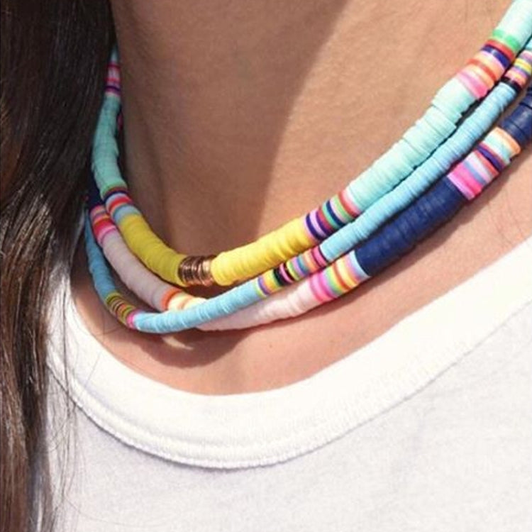 2 PCS 6 Grids Soft Pottery Beading Set DIY Bracelet Necklace Making
