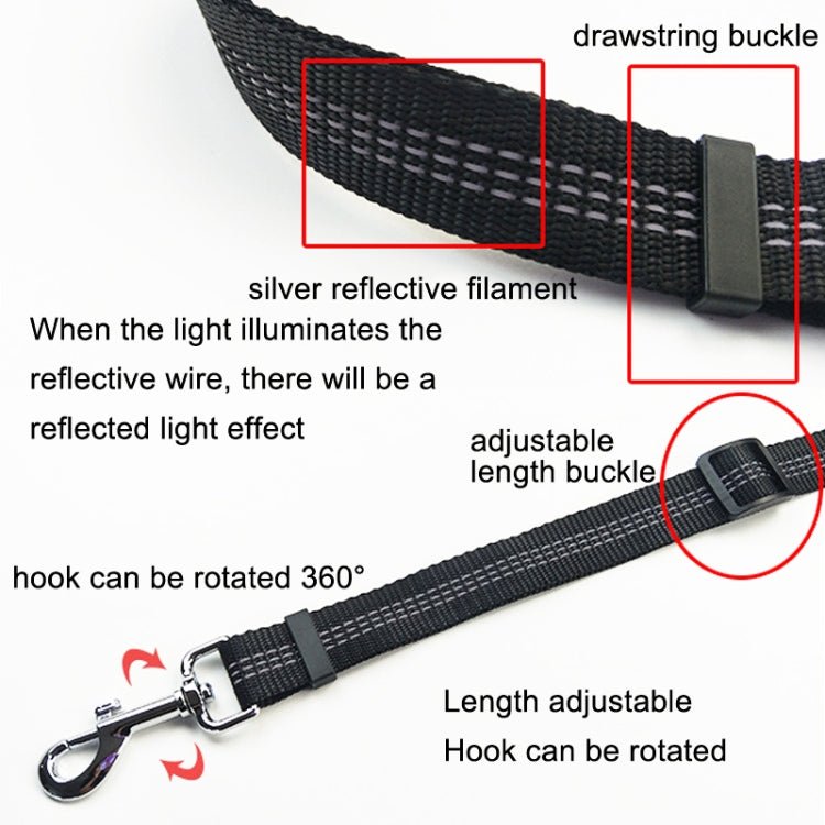 Pet Dual-purpose Car Reflective Seat Belt Dog Leash