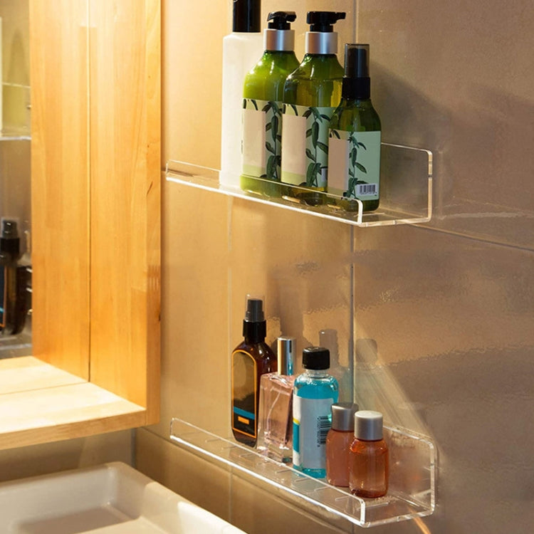 Home Kitchen Office Books Wall Mounted Acrylic Shelf, Specification: 30x10x6cm