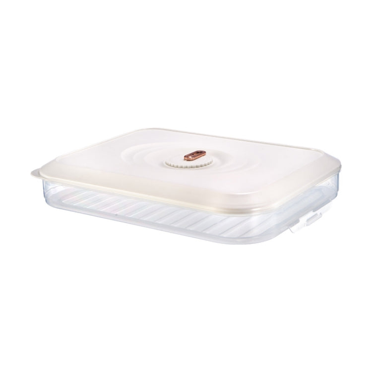 Household Refrigerator Freezer Large Capacity Dumpling Box, Capacity: One Layer (White)