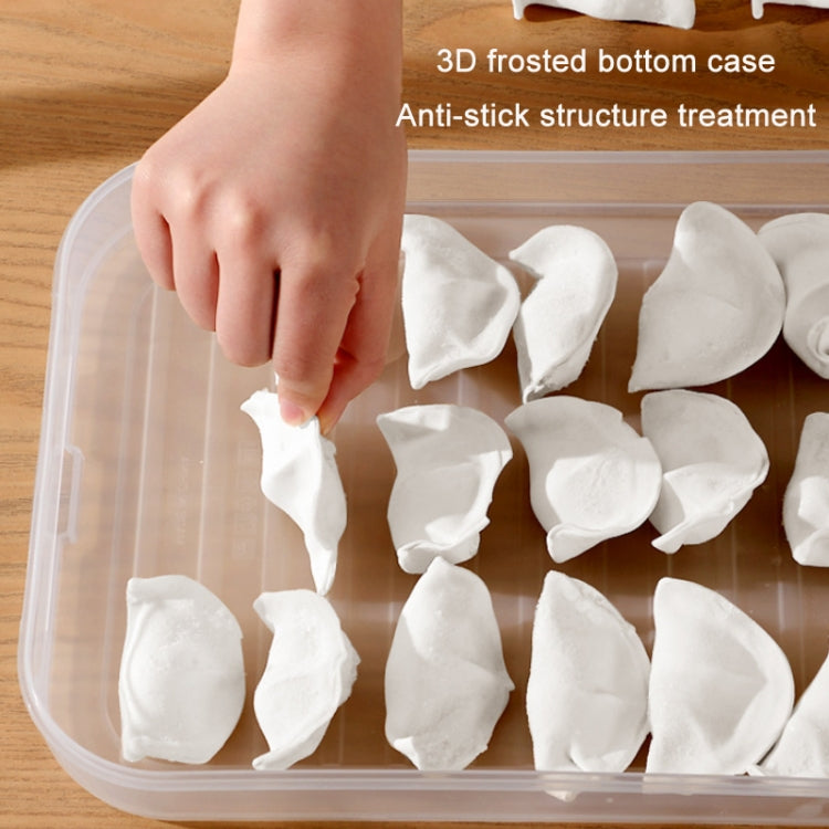 Household Refrigerator Freezer Large Capacity Dumpling Box, Capacity: One Layer (White)