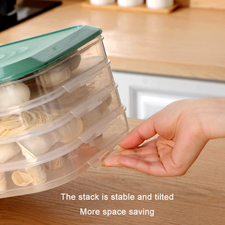 Household Refrigerator Freezer Large Capacity Dumpling Box, Capacity: One Layer (White)