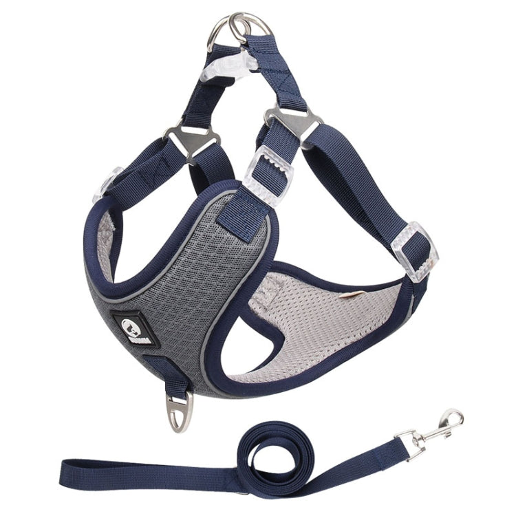 HT-518 Pet Chest Harness Vest Large Dog Chest Harness Reflective Lead Rope