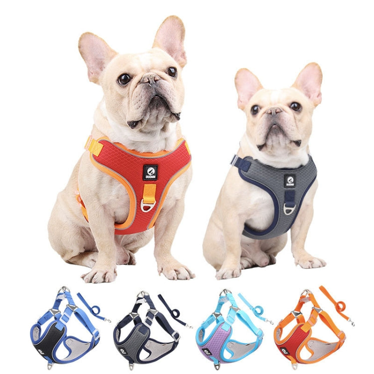 HT-518 Pet Chest Harness Vest Large Dog Chest Harness Reflective Lead Rope