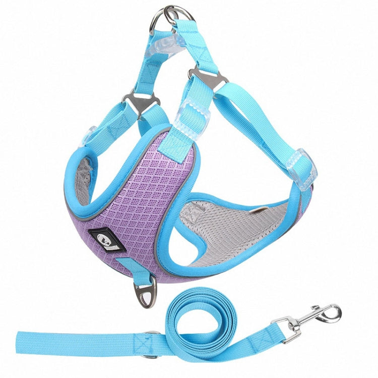 HT-518 Pet Chest Harness Vest Large Dog Chest Harness Reflective Lead Rope