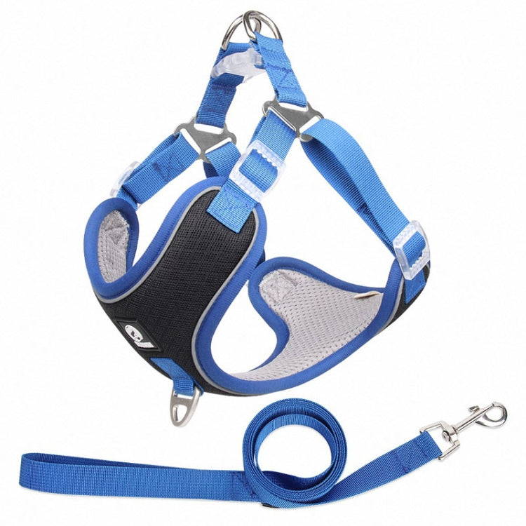 HT-518 Pet Chest Harness Vest Large Dog Chest Harness Reflective Lead Rope