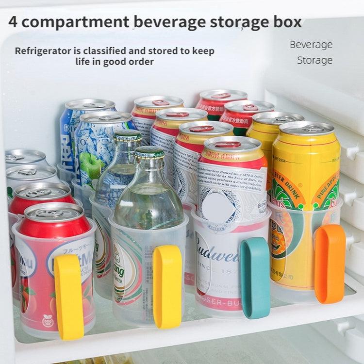 3 PCS Beer Cola Refrigerated Transparent Storage Box