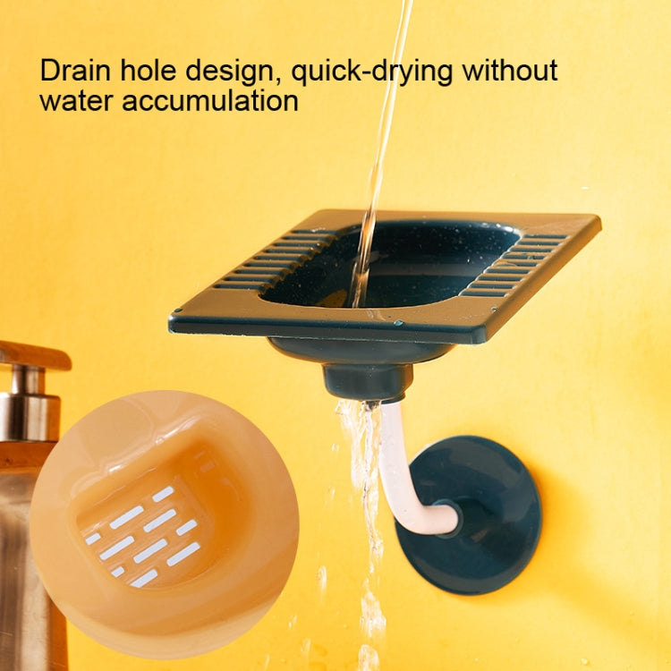 5 PCS Drainable No-Punch Soap Dish Wall Mounted Soap Rack