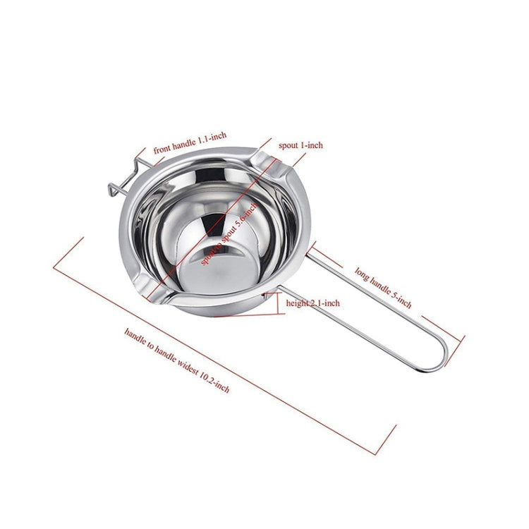 Stainless Steel Chocolate Water-proof DIY Baking Heating Melting Pot, Style:201 Material