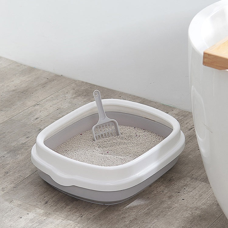 Semi-enclosed Cat Litter Box Cat Toilet With Cat Litter Shovel, Specification: S