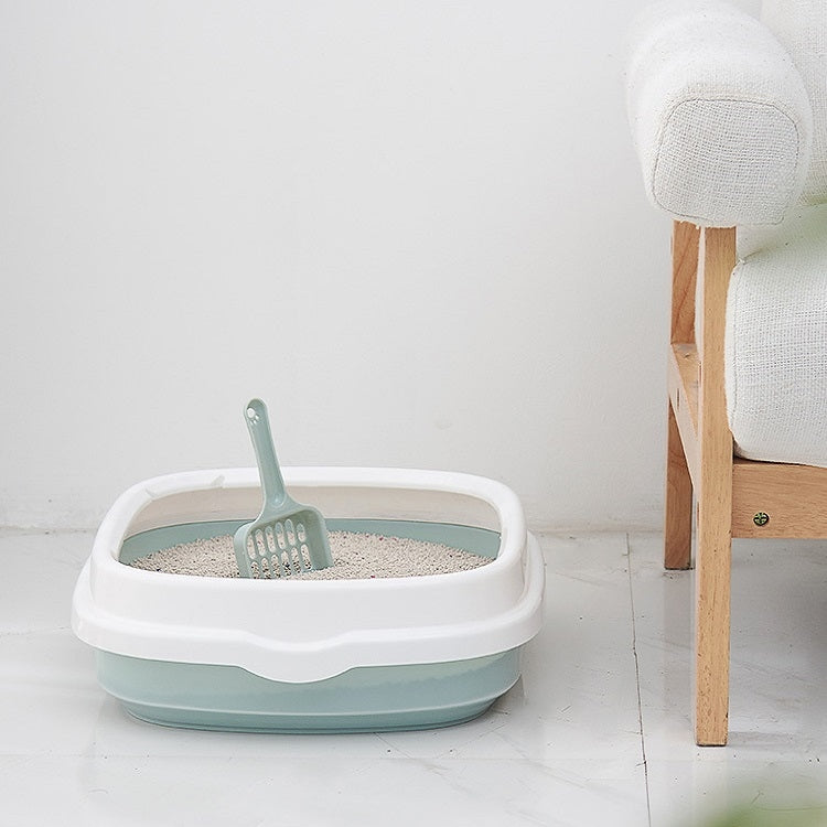 Semi-enclosed Cat Litter Box Cat Toilet With Cat Litter Shovel, Specification: S