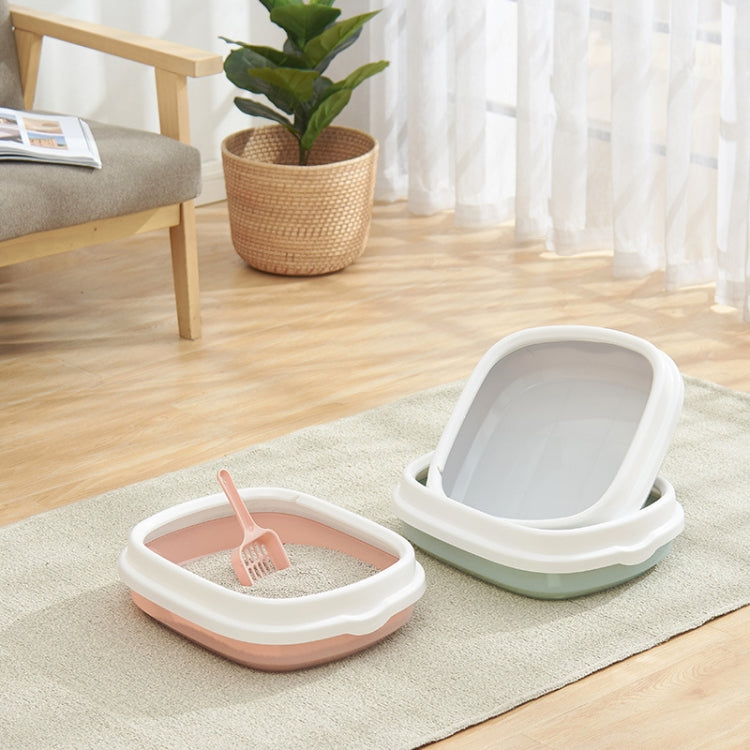 Semi-enclosed Cat Litter Box Cat Toilet With Cat Litter Shovel, Specification: S