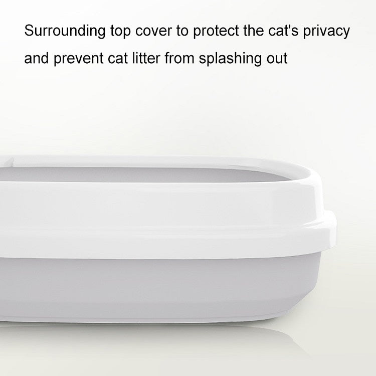 Semi-enclosed Cat Litter Box Cat Toilet With Cat Litter Shovel, Specification: S