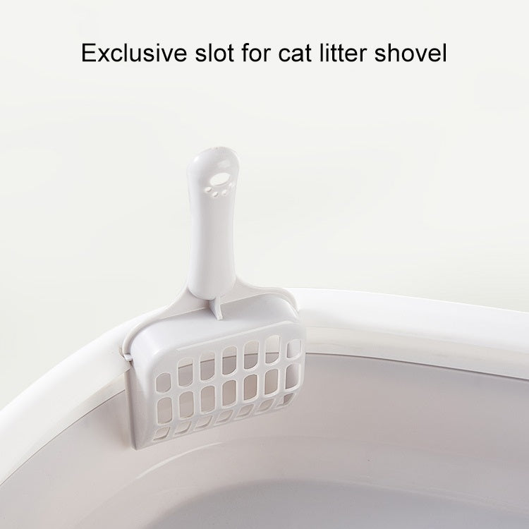 Semi-enclosed Cat Litter Box Cat Toilet With Cat Litter Shovel, Specification: S