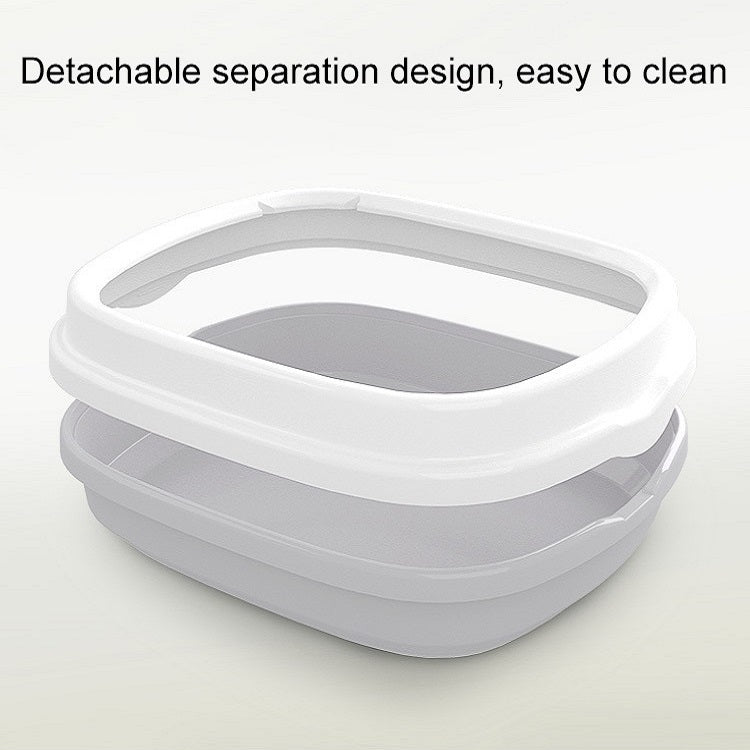 Semi-enclosed Cat Litter Box Cat Toilet With Cat Litter Shovel, Specification: S