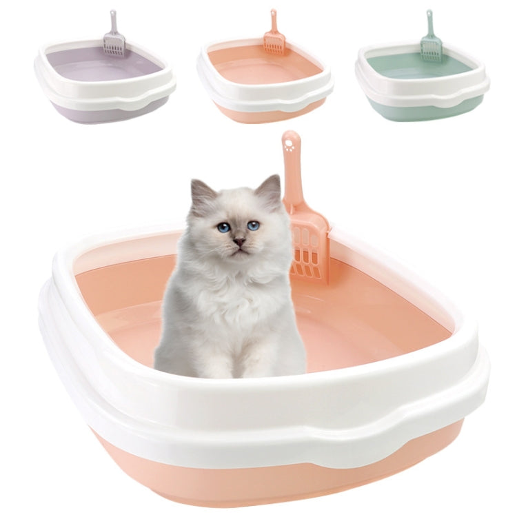 Semi-enclosed Cat Litter Box Cat Toilet With Cat Litter Shovel, Specification: S