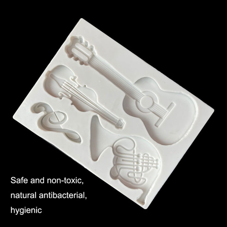5PCS Castle Musical Silicone Mold Chocolate Fondant Cake Decor, Style:, Specification: Triangle