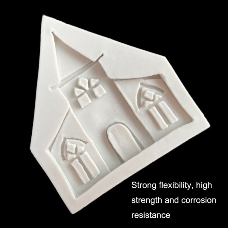 5PCS Castle Musical Silicone Mold Chocolate Fondant Cake Decor, Style:, Specification: Rectangle