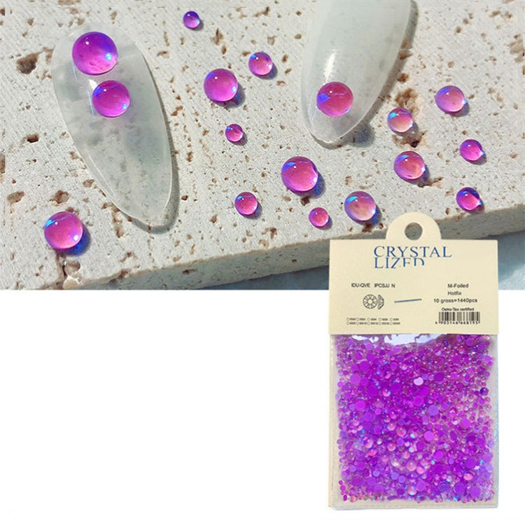 SP0444 1440Pcs/Pack Mermaid Symphony Nail Flat Bottom Drills