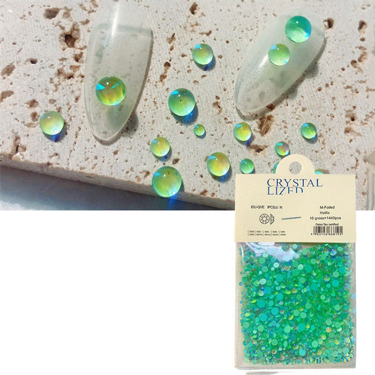 SP0444 1440Pcs/Pack Mermaid Symphony Nail Flat Bottom Drills