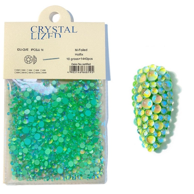 SP0444 1440Pcs/Pack Mermaid Symphony Nail Flat Bottom Drills