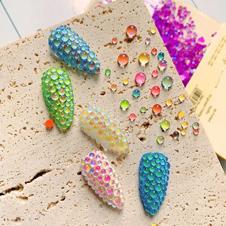 SP0444 1440Pcs/Pack Mermaid Symphony Nail Flat Bottom Drills