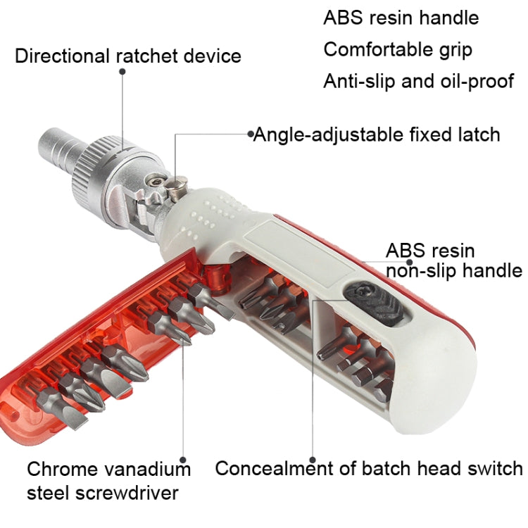 14 In 1 Household Ratchet Head Multifunctional Combination Screwdriver