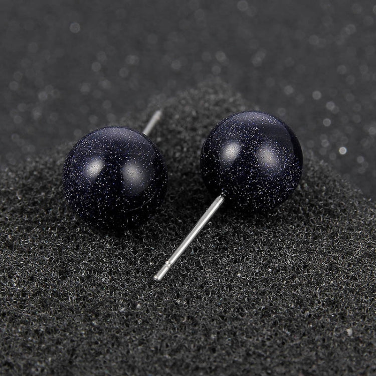 5 Pairs DIY Simple Round Natural Agate Stone Women All-match Stud Earrings