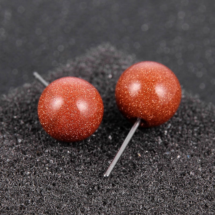 5 Pairs DIY Simple Round Natural Agate Stone Women All-match Stud Earrings