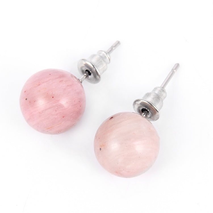5 Pairs DIY Simple Round Natural Agate Stone Women All-match Stud Earrings