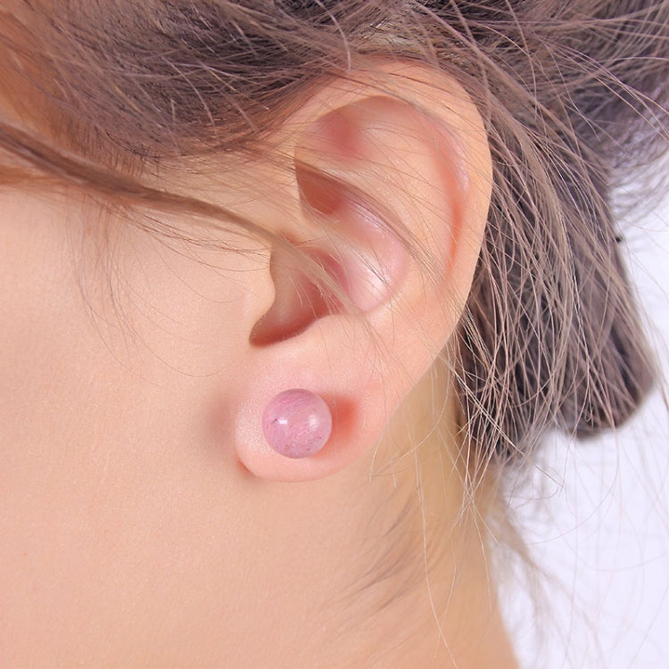 5 Pairs DIY Simple Round Natural Agate Stone Women All-match Stud Earrings