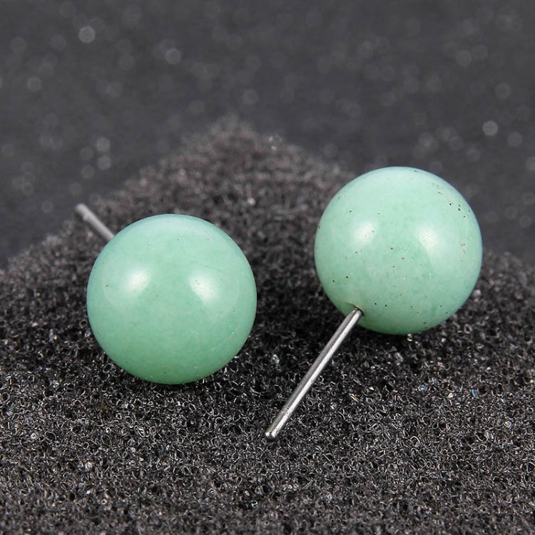 5 Pairs DIY Simple Round Natural Agate Stone Women All-match Stud Earrings