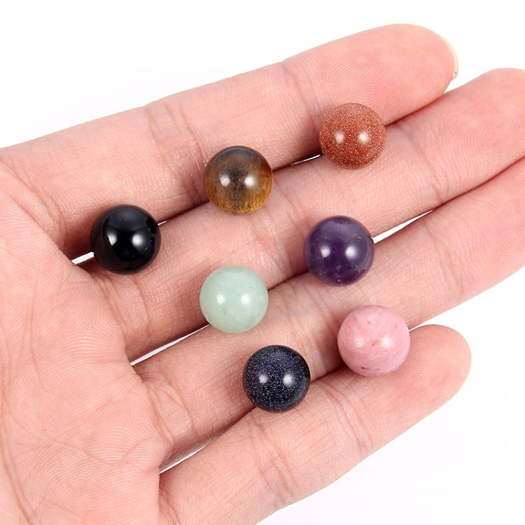 5 Pairs DIY Simple Round Natural Agate Stone Women All-match Stud Earrings